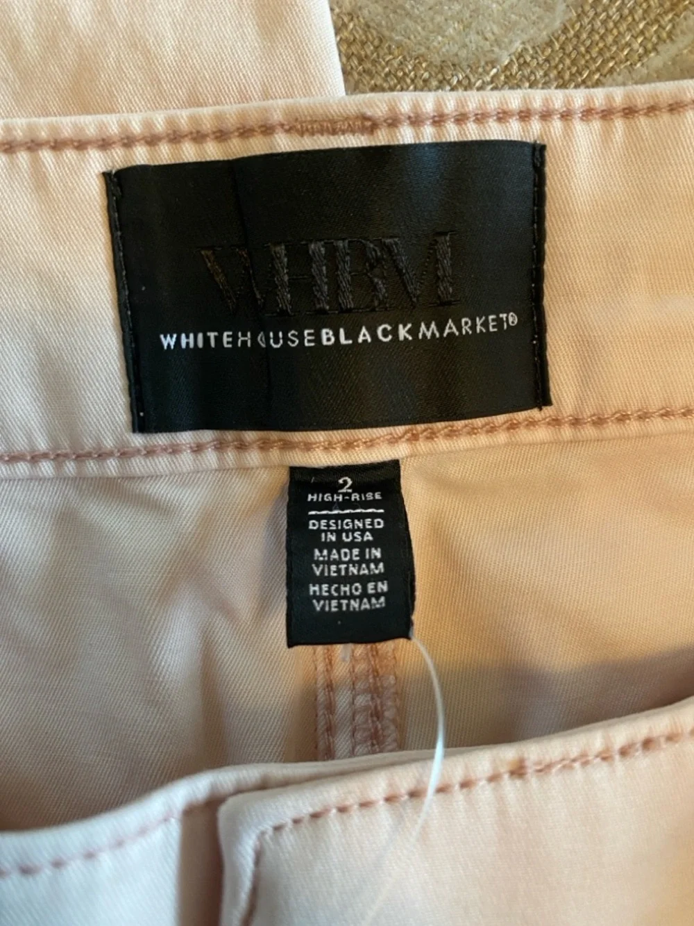White House Black Market Pale Pink High-Rise Pants - Picture 10 of 10